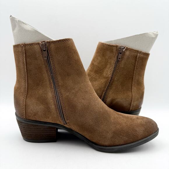 Josef Seibel Womens Daphne 44 Booties EU 38 US 7-7.5M Brown Velour Leather NWOB - Picture 4 of 13